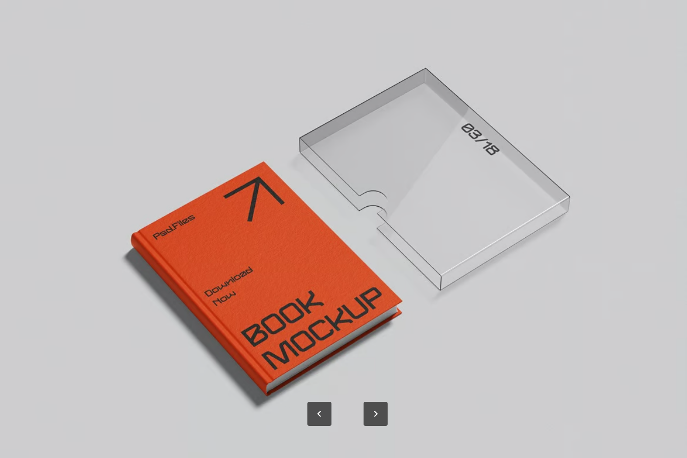 书籍模型PSD模板高清可编辑智能图层透明背景设计素材3款Book Mockup-果觅网