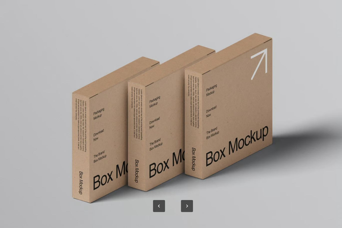 智能图层方形盒子PSD样机04组高分辨率4500x3000可编辑模板Square Box Mockup-果觅网