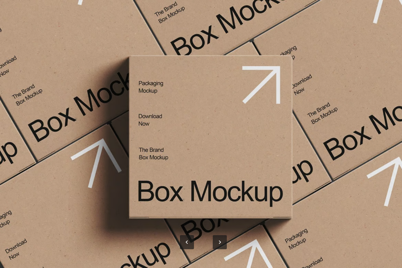 智能图层方形盒子PSD样机04组高分辨率4500x3000可编辑模板Square Box Mockup-果觅网