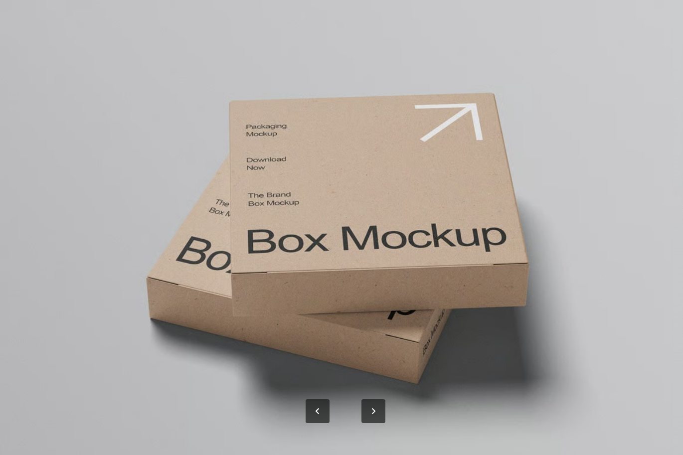 智能图层方形盒子PSD样机04组高分辨率4500x3000可编辑模板Square Box Mockup-果觅网