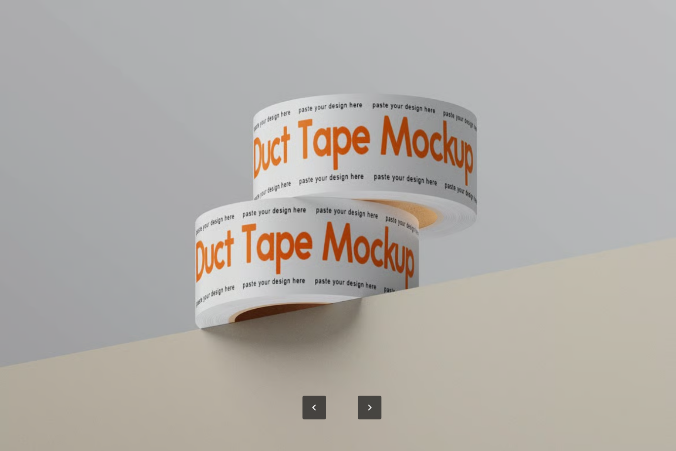 智能对象PSD样机分层文件4500x3000高分辨率300DPI快速编辑背景可调Duct Tape Mockup-果觅网