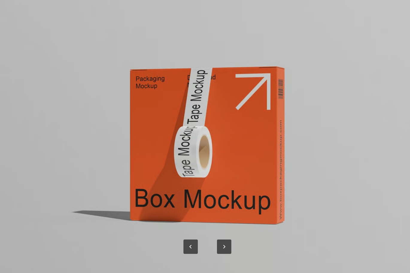 PSD分层包装模板智能对象高分辨率4500x3000可编辑背景设计素材Box Packaging Mockup-果觅网