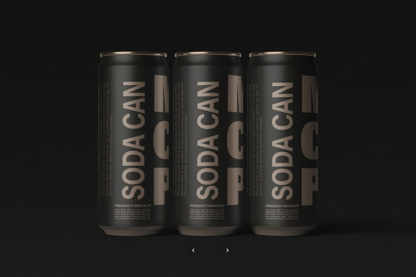 分层PSD样机智能对象4500x3000px高分辨率易编辑可换背景设计模板Soda Can Mockup-果觅网