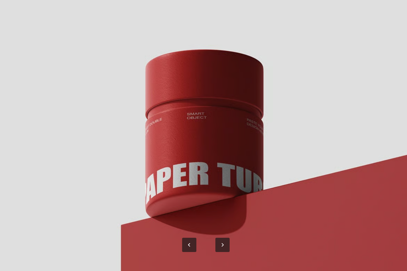 PSD分层纸质圆筒样机模板智能对象可换背景4500x3000高分辨率Paper Tube Mockup-果觅网