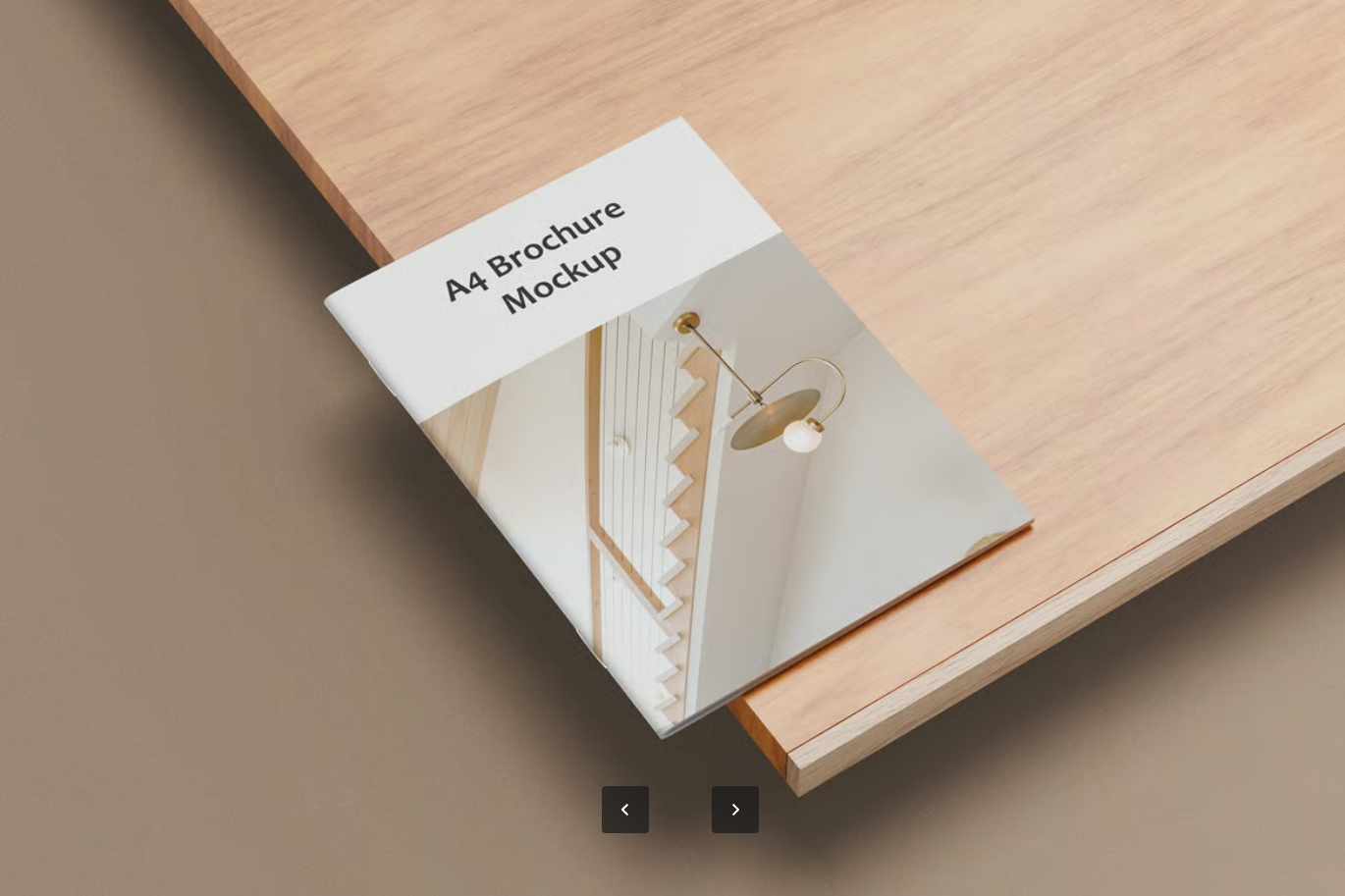 A4折页PSD样机智能对象分层文件高分辨率可编辑背景设计模板A4 Brochure Mockup-果觅网