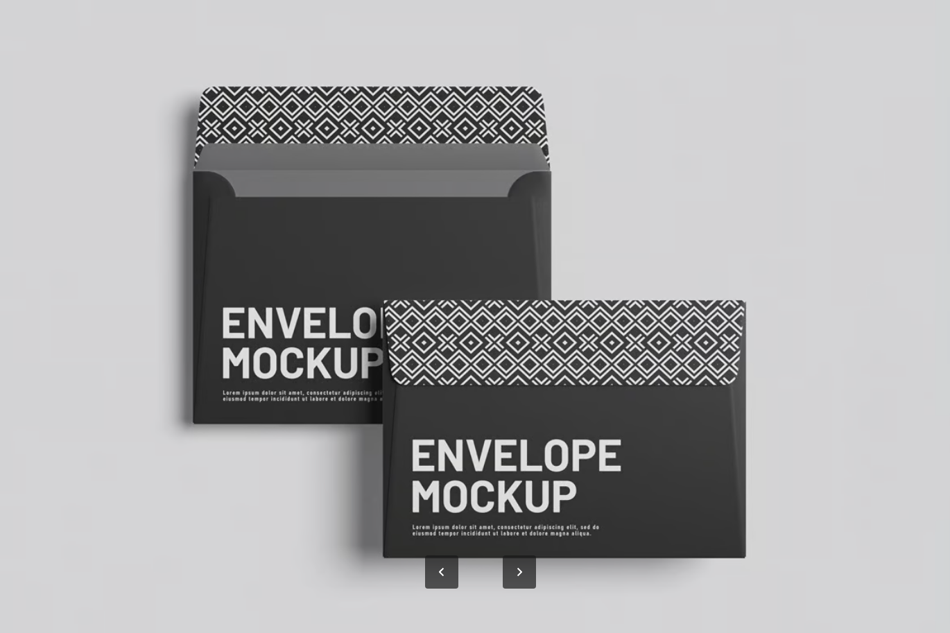 智能对象分层PSD信封模板 高分辨率4500x3000px 可编辑背景设计素材Envelope Mockup-果觅网