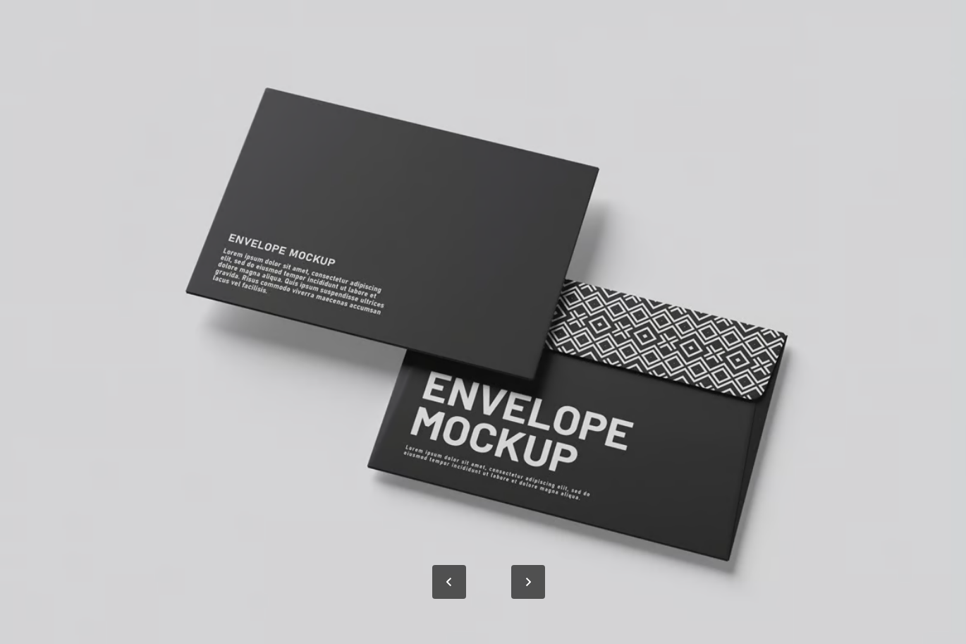 智能对象分层PSD信封模板 高分辨率4500x3000px 可编辑背景设计素材Envelope Mockup-果觅网