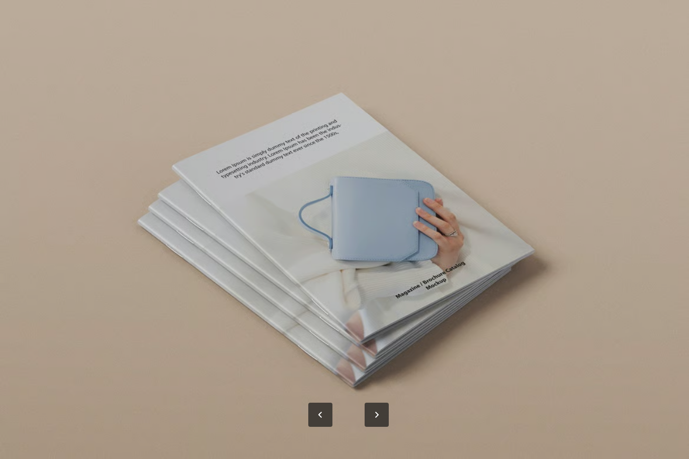 A4杂志画册PSD样机分层文件智能对象可编辑背景高分辨率设计模板A4 Brochure and Magazine Mockups-果觅网