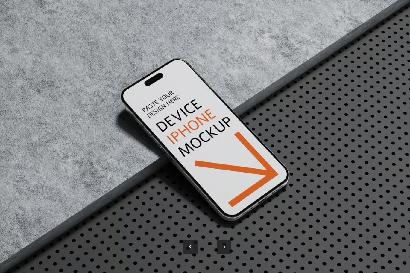 iPhone15智能对象PSD样机分层可编辑4500x3000高分辨率UI设计素材iPhone Mockup-果觅网