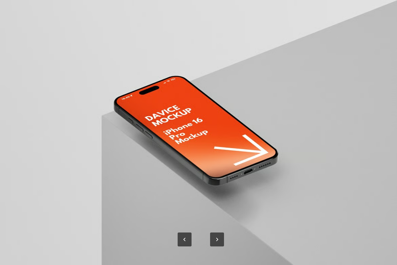iPhone16 Pro模型套装4款PSD分层智能对象高分辨率4500x3000可换背景色IPhone 16 Pro Mockup Set-果觅网