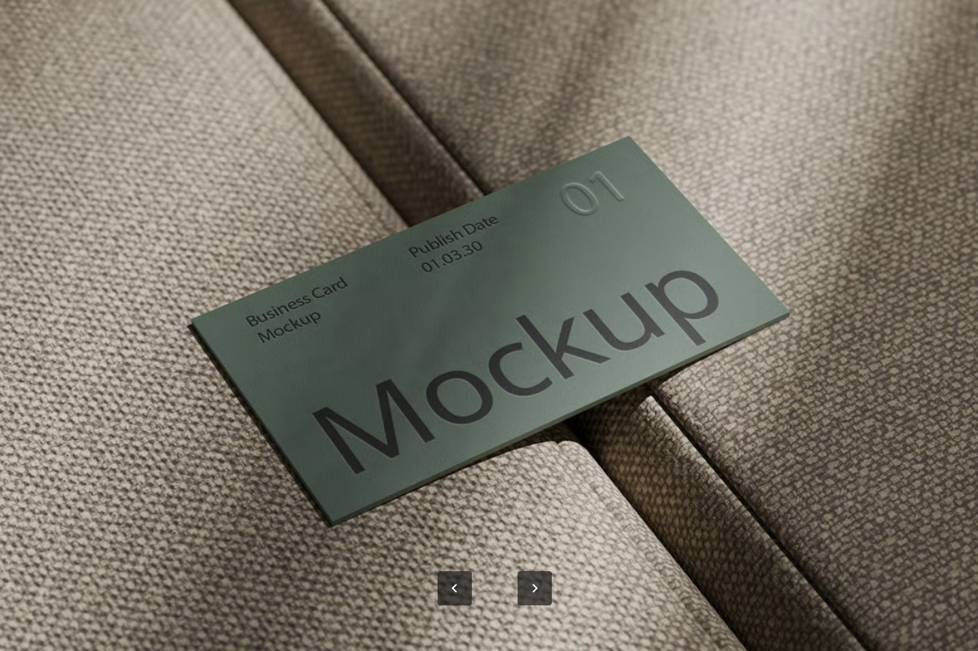 PSD名片模板4套智能对象分层文件高分辨率可编辑设计素材Business Card Mockup-果觅网