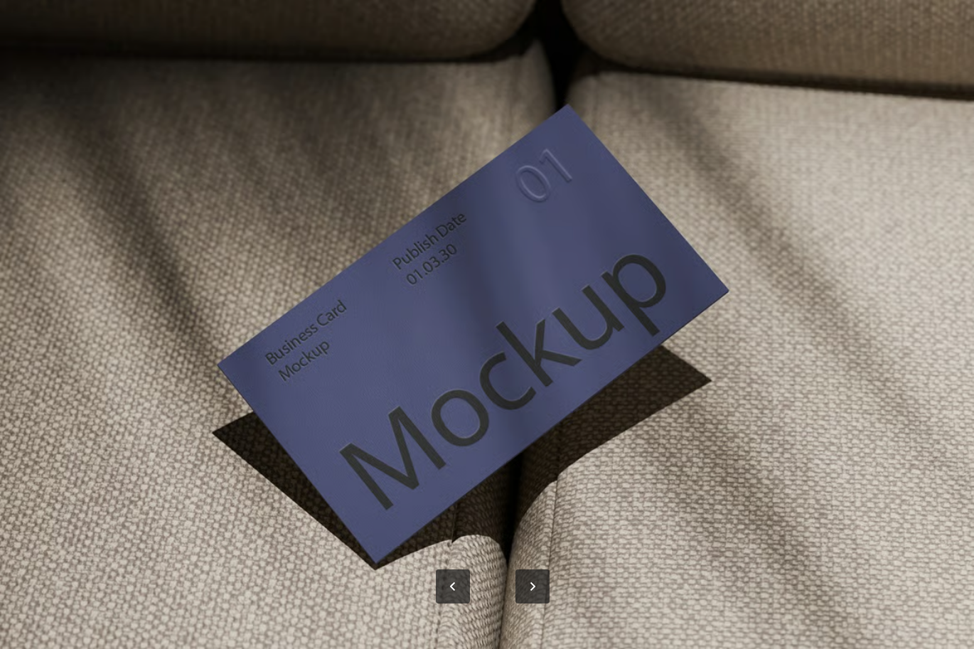 PSD名片模板4套智能对象分层文件高分辨率可编辑设计素材Business Card Mockup-果觅网