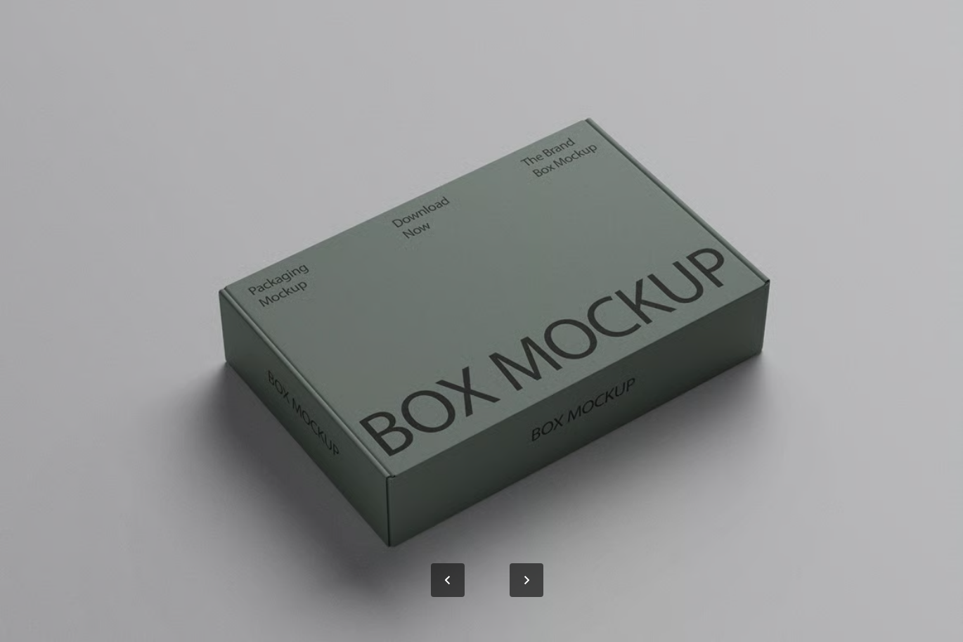 PSD分层包装盒模板智能对象可编辑背景高分辨率4500x3000展示文件Box Mockup-果觅网
