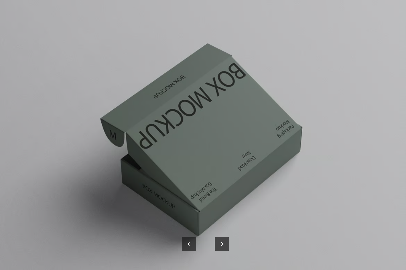 PSD分层包装盒模板智能对象可编辑背景高分辨率4500x3000展示文件Box Mockup-果觅网