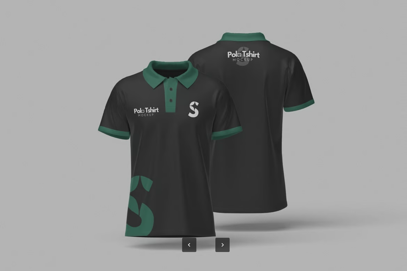智能对象PSD模板可编辑分层文件高分辨率4500x3000 300DPI Polo衫设计Polo Shirt Mockup-果觅网