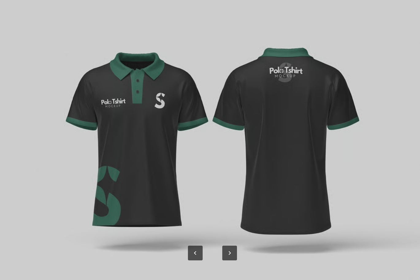 智能对象PSD模板可编辑分层文件高分辨率4500x3000 300DPI Polo衫设计Polo Shirt Mockup-果觅网