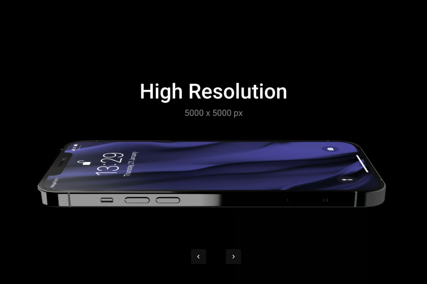 iPhone12Pro高精度PSD模型5000分辨率智能换色设计素材iPhone 12 Pro Mockup-果觅网