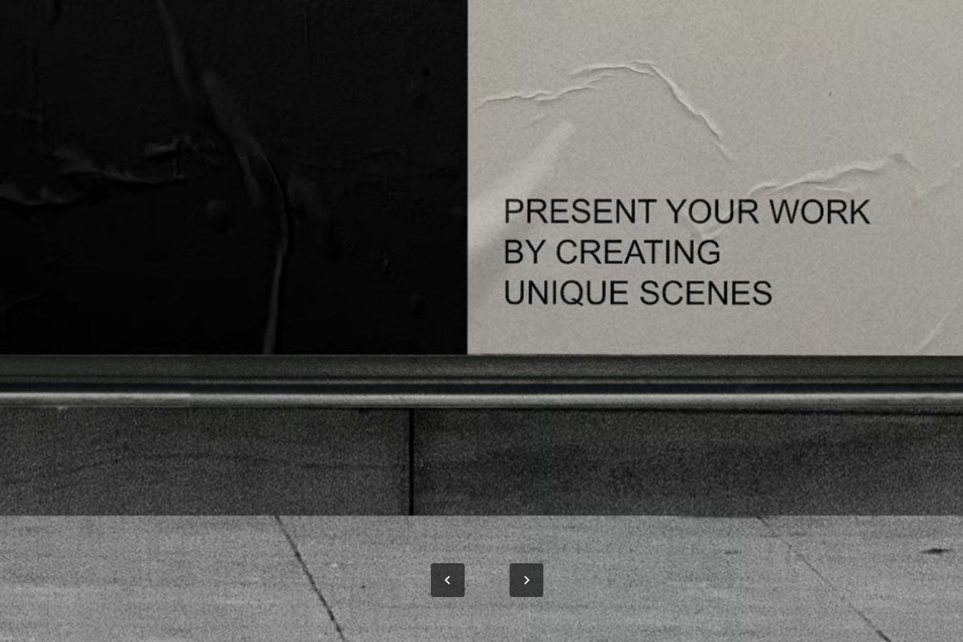 PSD分层模板智能对象图层高分辨率6000x4000可编辑设计素材Glued Wall Posters Mockup-果觅网