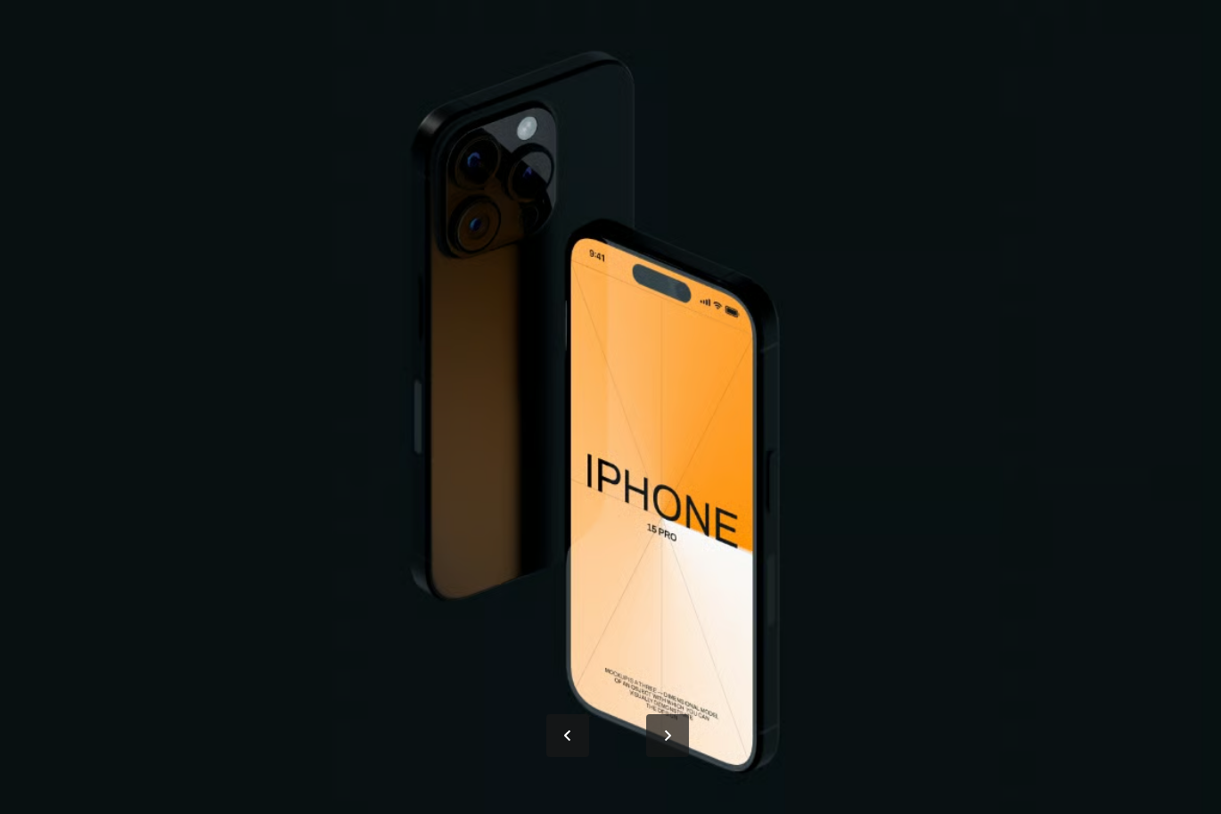 黑色iPhone15Pro模型PSD分层模板智能对象图层6000x4500高分辨率300dpiBlack iPhone 15 Pro Mockup Set-果觅网