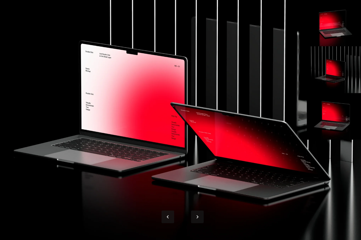 G7032 MacBook Air PSD分层模板智能对象6000×4500高分辨率300dpi印刷级样机MacBook Air Mockup Set