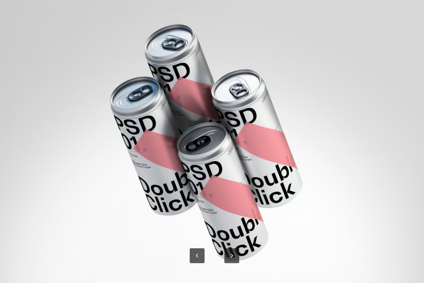 金属饮料罐PSD分层模板智能对象6000x4500高清包装设计素材Metallic Soda Can Mockups-果觅网