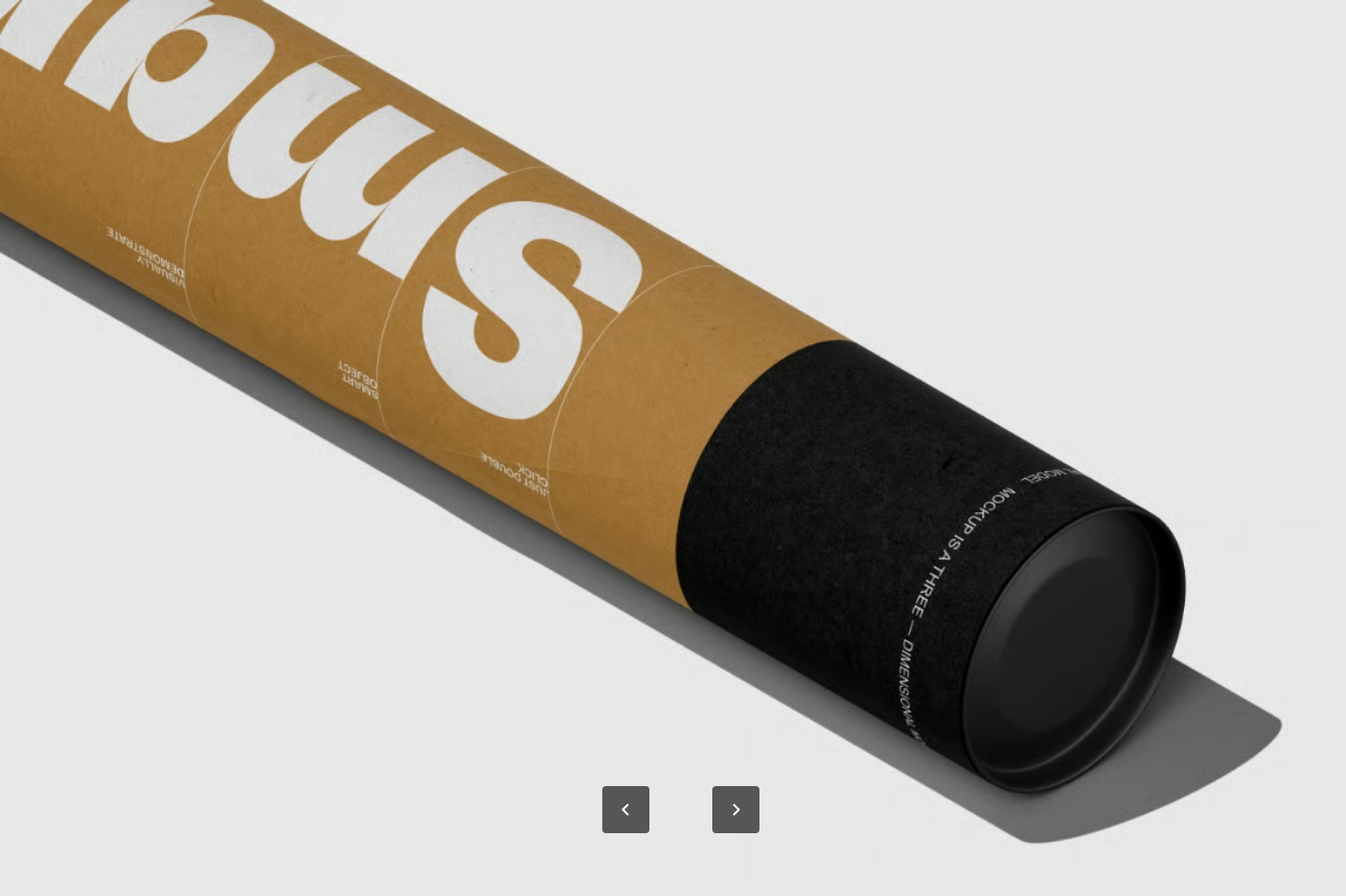5款分层PSD样机模板智能对象可编辑高分辨率透明背景设计素材Paper Tube Mockup Set-果觅网