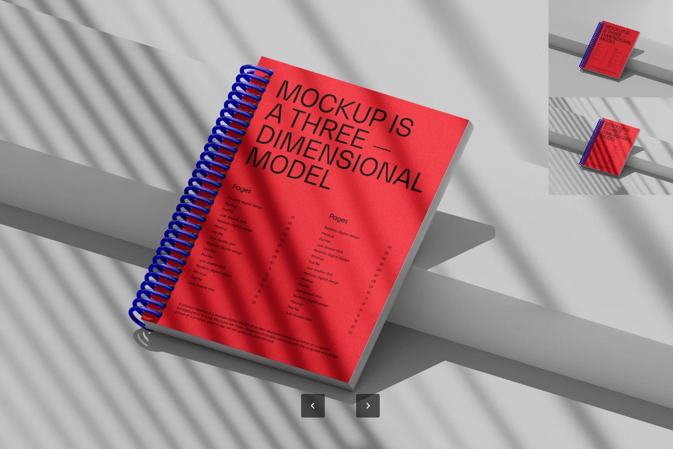G7042 PSD智能图层场景样机高分辨率6000x4500px可编辑设计素材模板Notepad Scene Mockup
