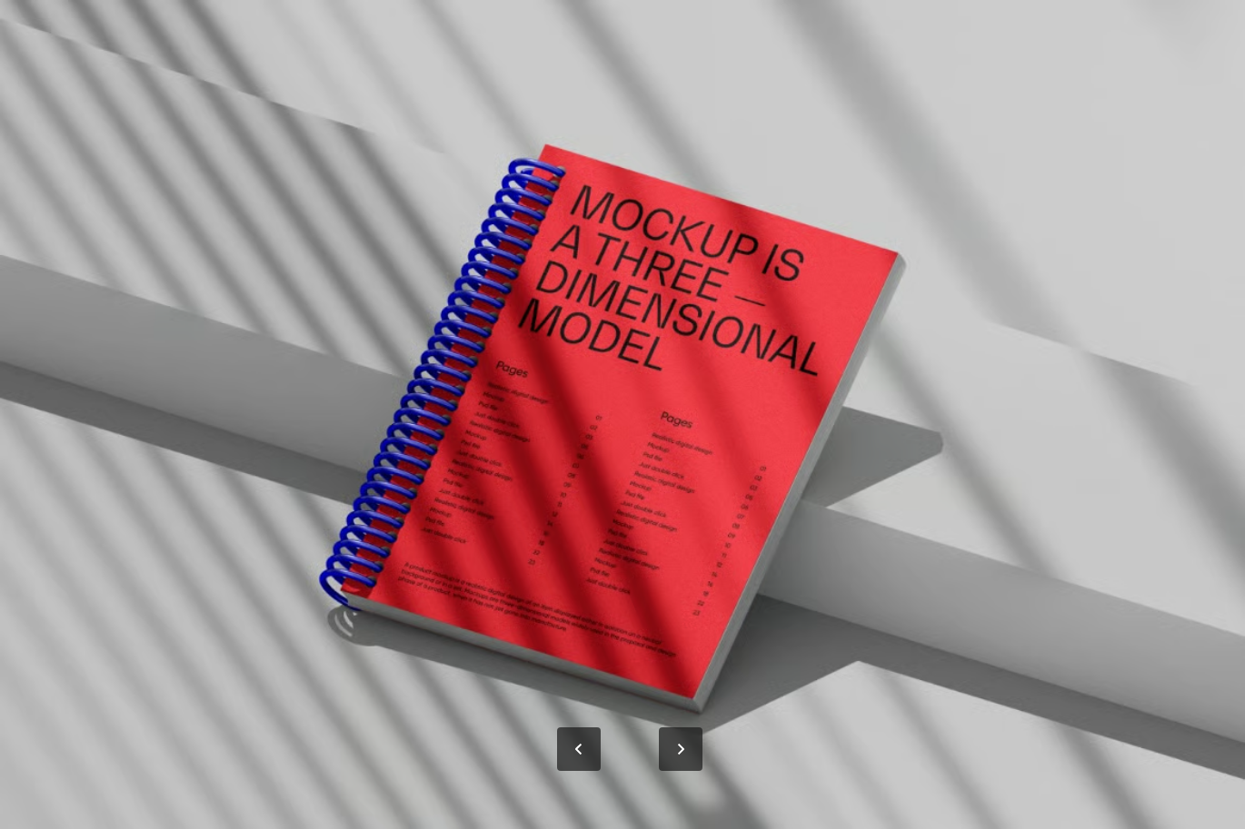PSD智能图层场景样机高分辨率6000x4500px可编辑设计素材模板Notepad Scene Mockup-果觅网