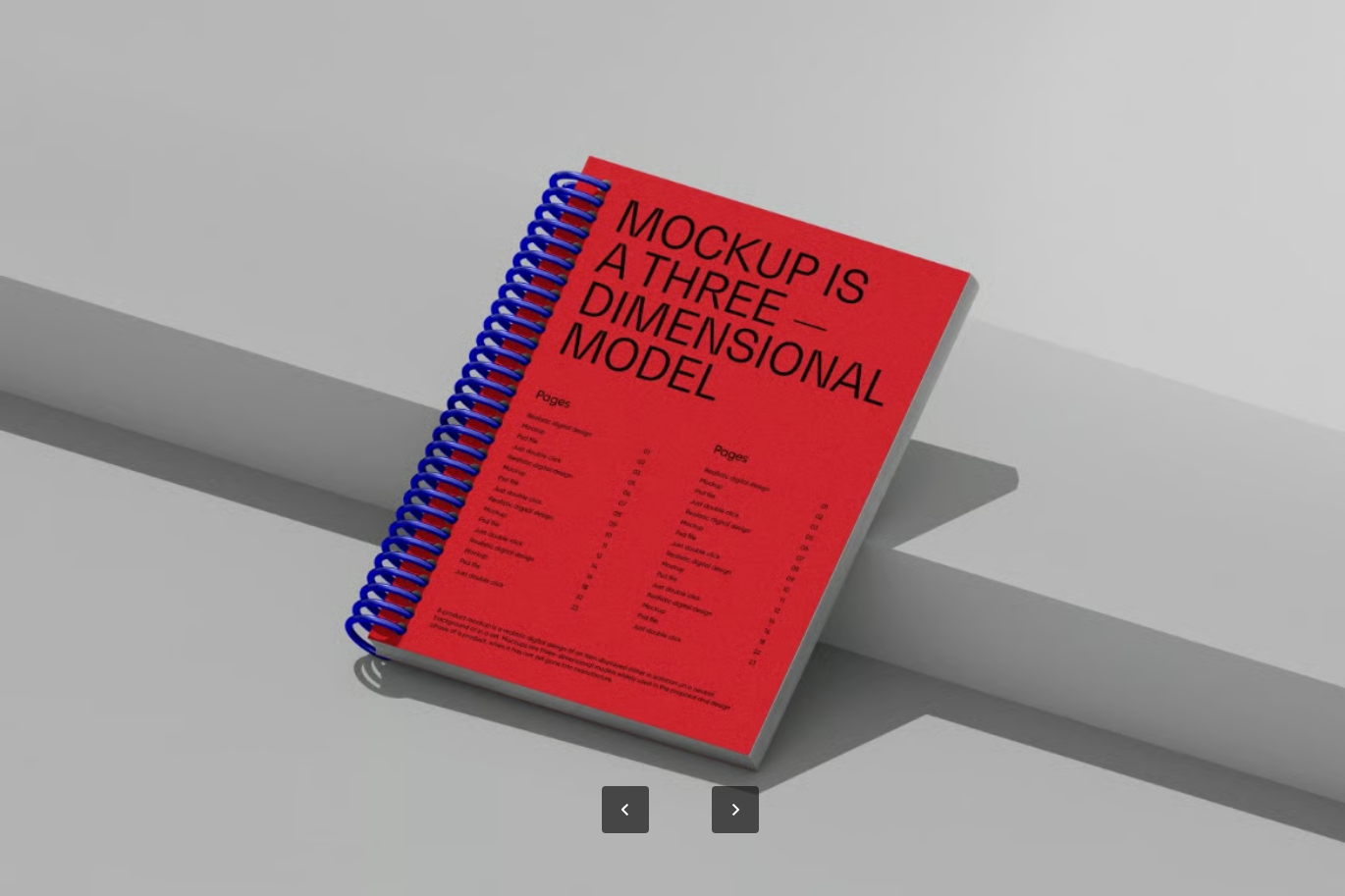 PSD智能图层场景样机高分辨率6000x4500px可编辑设计素材模板Notepad Scene Mockup-果觅网