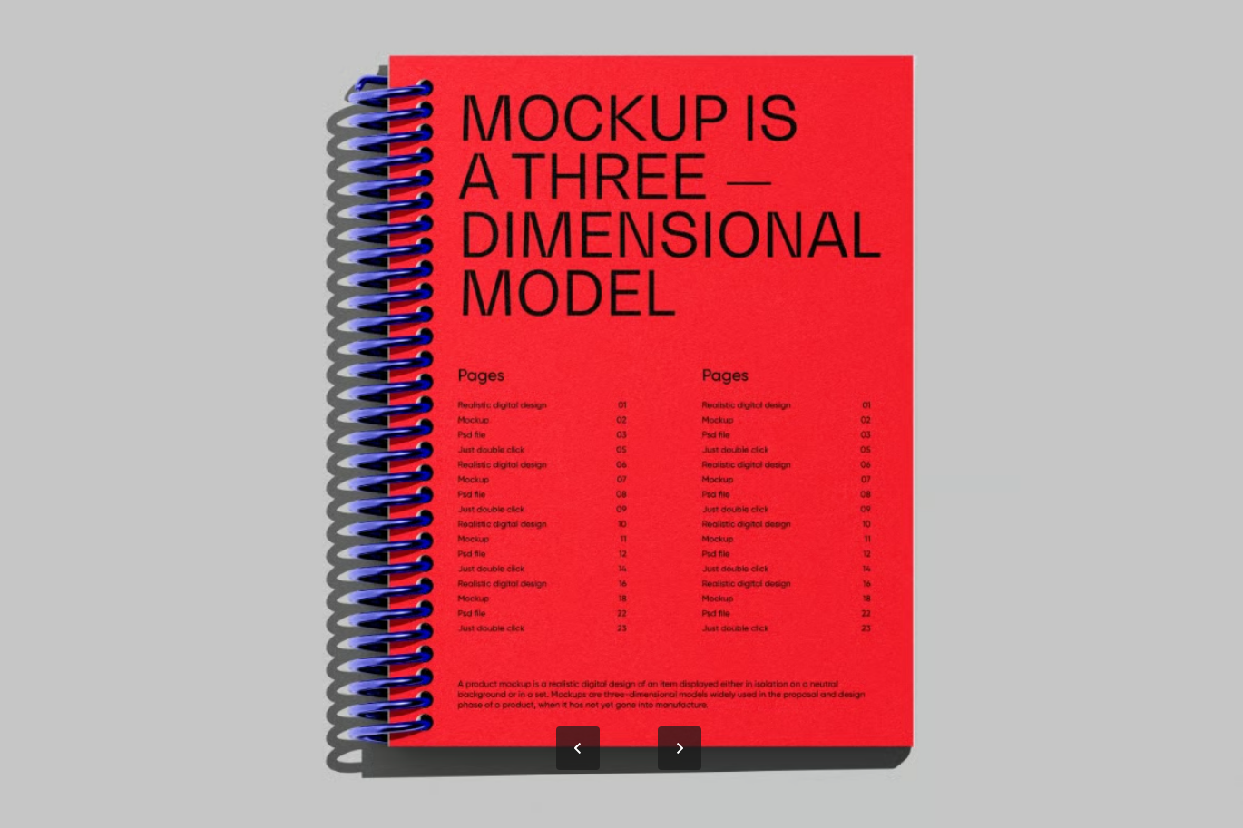 智能图层PSD样机高分辨率6000x4500px分层文件300dpi可编辑设计模板Notepad Mockup-果觅网