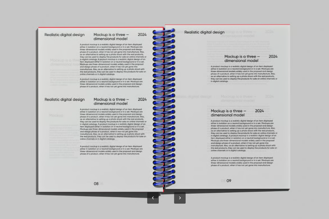 智能图层PSD样机高分辨率6000x4500px分层文件300dpi可编辑设计模板Notepad Mockup-果觅网