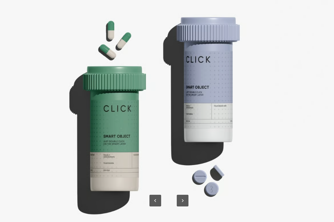药品瓶PSD样机分层可编辑智能对象高分辨率6000x4500设计模板Pills and Bottle Mockups-果觅网