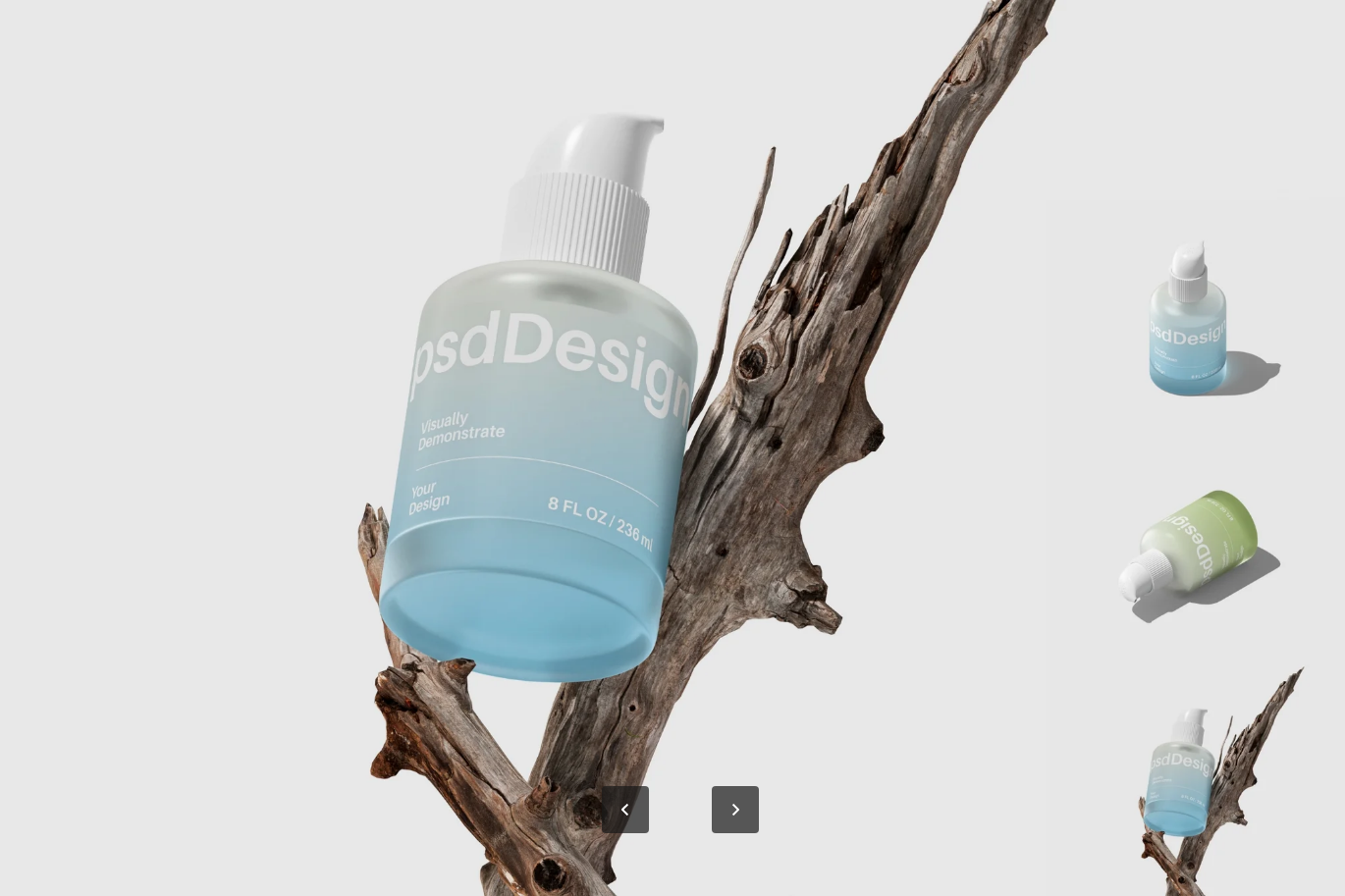 G7049 智能对象分层PSD样机高分辨率6000x4500px可编辑设计模板Pump Bottle Mockups