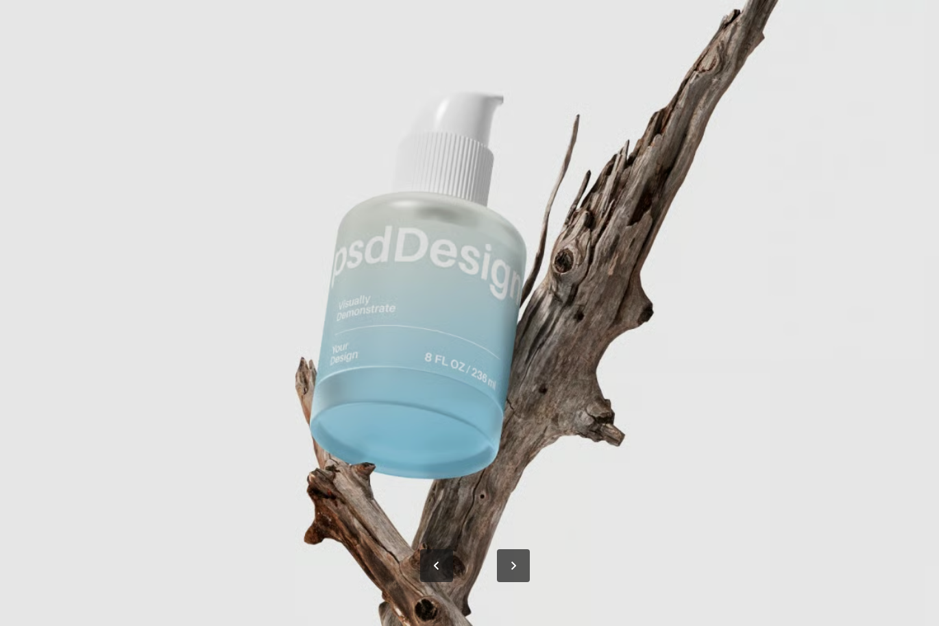 智能对象分层PSD样机高分辨率6000x4500px可编辑设计模板Pump Bottle Mockups-果觅网