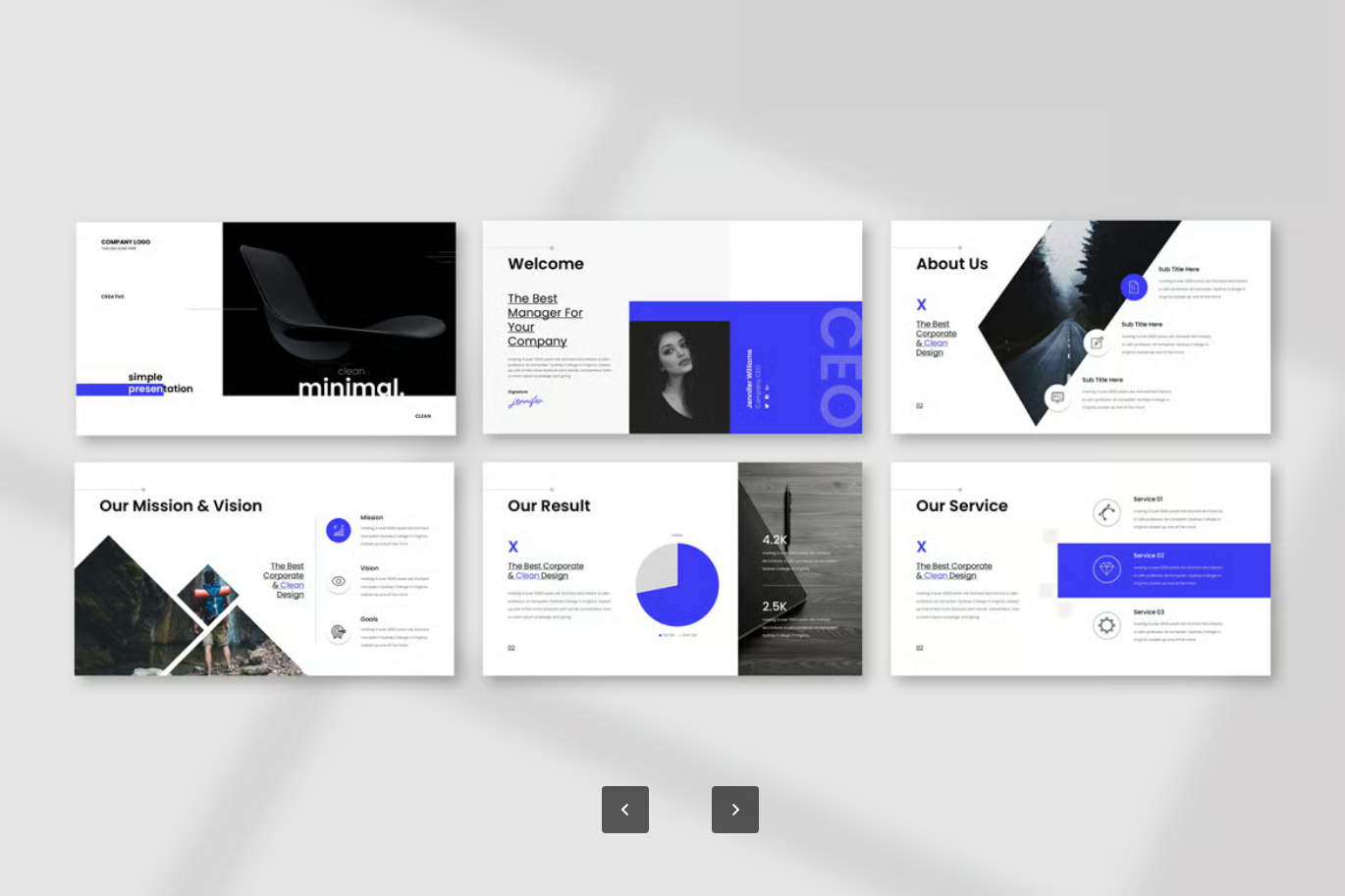 简约高级感Keynote商务PPT模板企业汇报答辩学术毕业设计Simple Minimal Presentation Template-果觅网