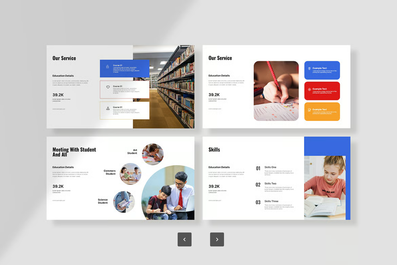 教育Keynote模板25页可编辑简约学校课件一键换色字体品牌定制Iskool Education Keynote Template-果觅网