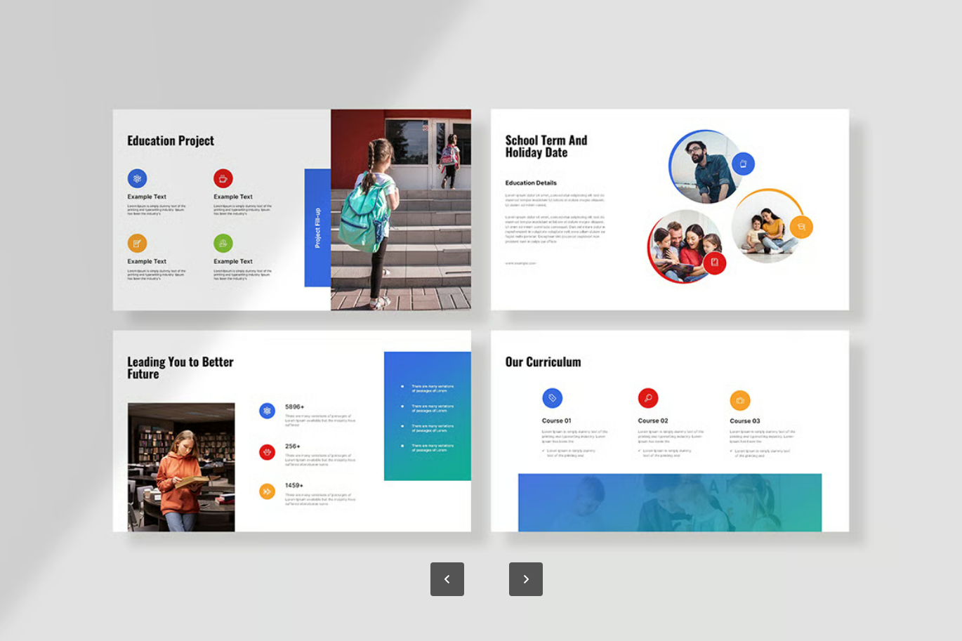 教育Keynote模板25页可编辑简约学校课件一键换色字体品牌定制Iskool Education Keynote Template-果觅网