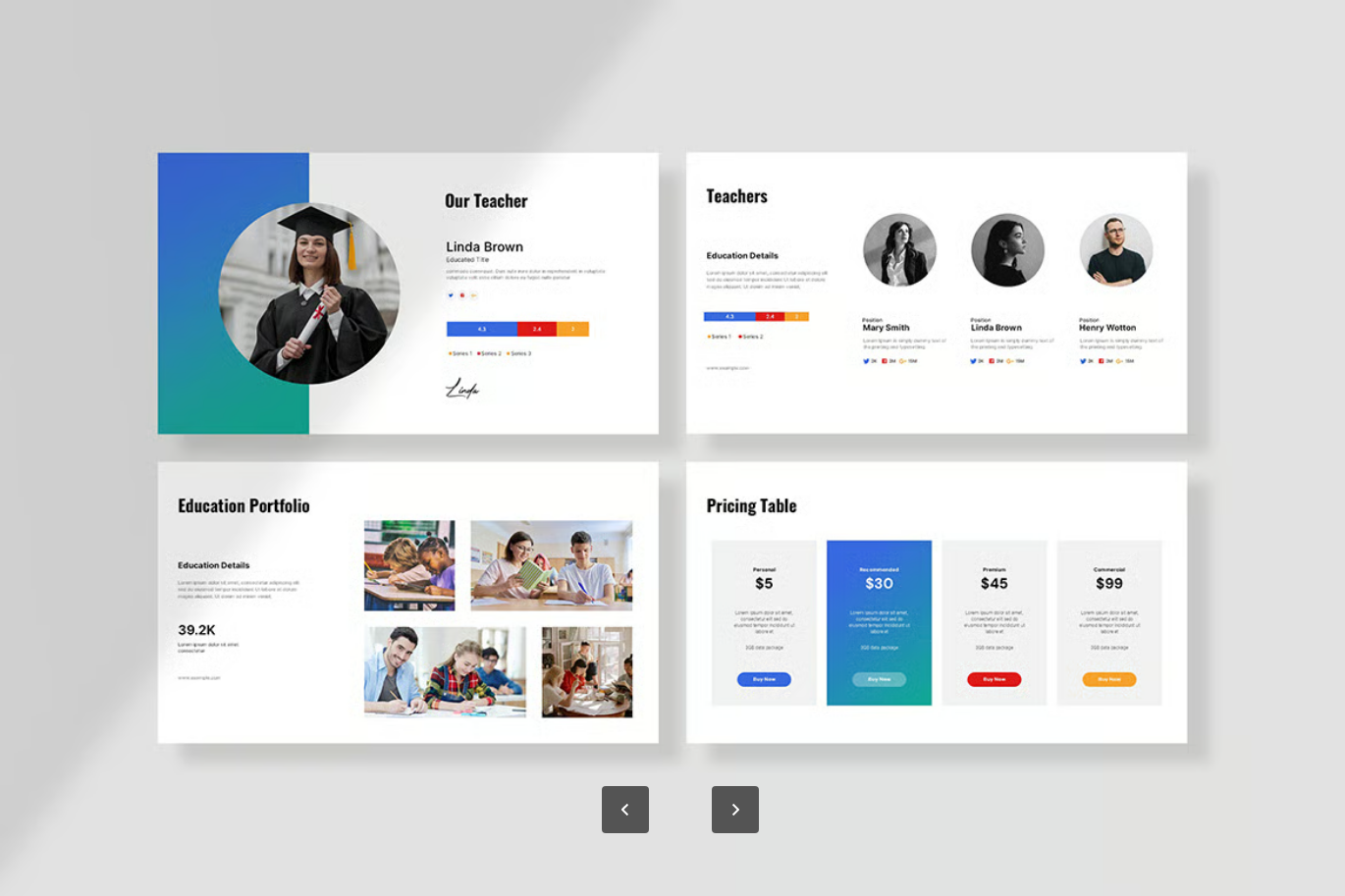 教育Keynote模板25页可编辑简约学校课件一键换色字体品牌定制Iskool Education Keynote Template-果觅网