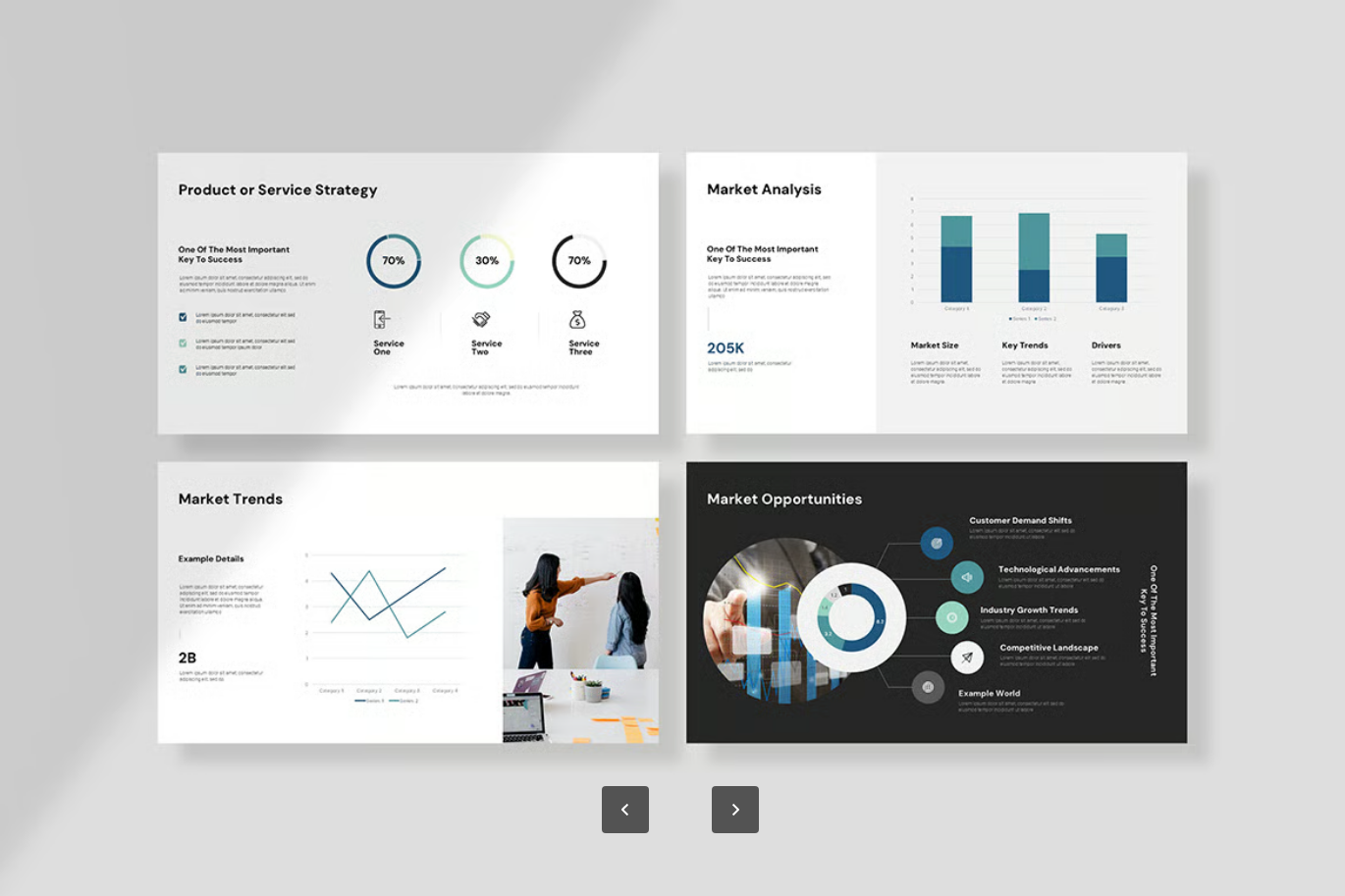商务提案PPT模板可编辑企业级商业计划书简约风高端设计Business Proposal PowerPoint Template-果觅网