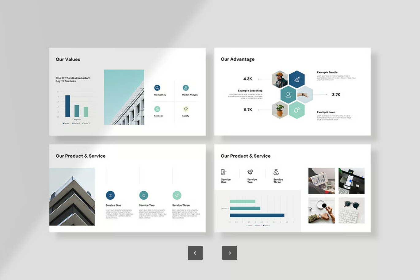 商务提案PPT模板可编辑企业级商业计划书简约风高端设计Business Proposal PowerPoint Template-果觅网