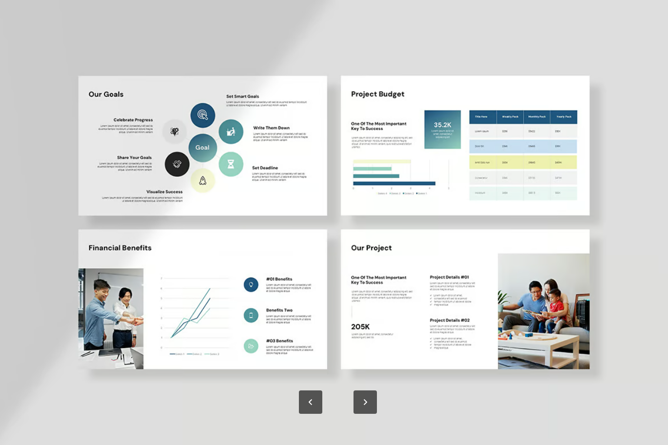 商务提案PPT模板可编辑企业级商业计划书简约风高端设计Business Proposal PowerPoint Template-果觅网
