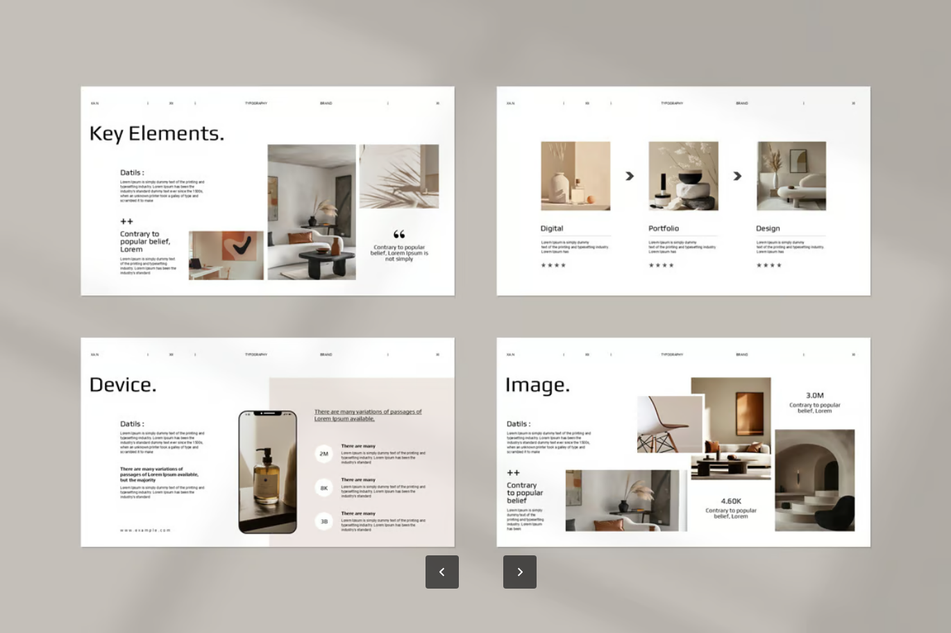 高端Keynote作品集模板极简商务演示可编辑PPT替代毕业答辩专用Portfolio Presentation Template-果觅网