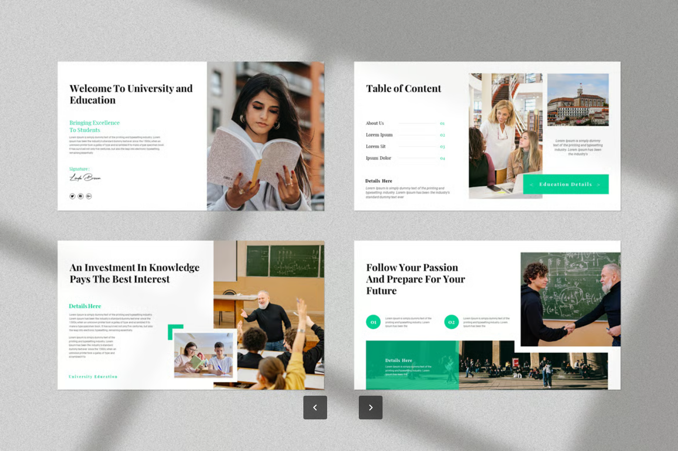 可编辑教育Keynote模板学术风毕业答辩教师课件简约风PPT一键换色Education Keynote Presentation Template-果觅网