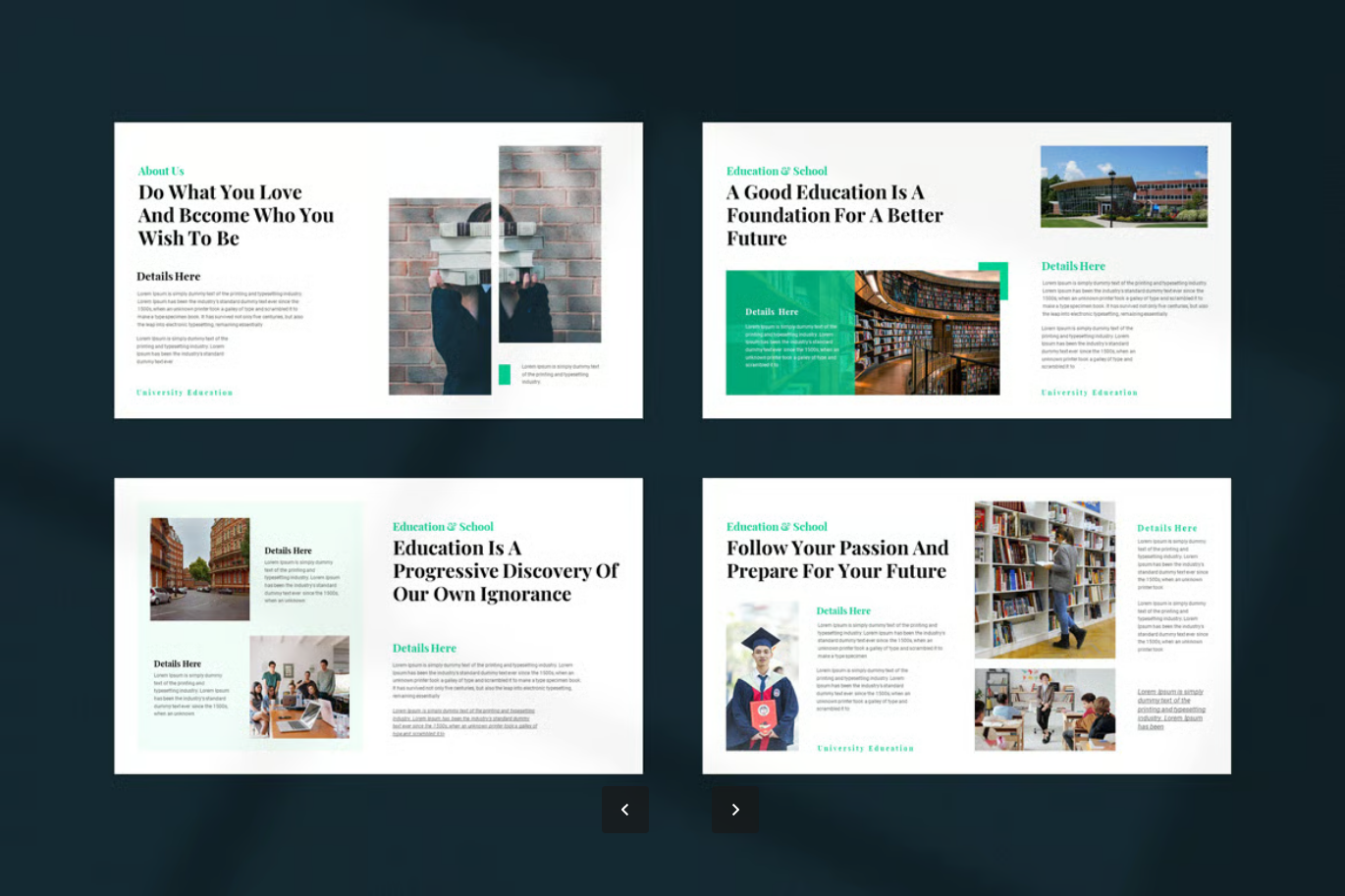 可编辑教育Keynote模板学术风毕业答辩教师课件简约风PPT一键换色Education Keynote Presentation Template-果觅网