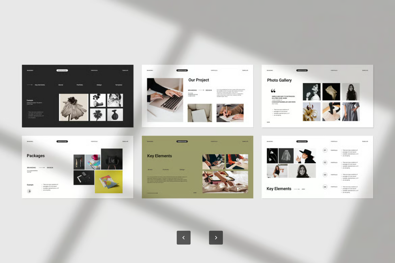 高端品牌策划PPT模板企业宣传商业计划书可编辑动态幻灯片Brand Portfolio Presentation PowerPoint Template-果觅网