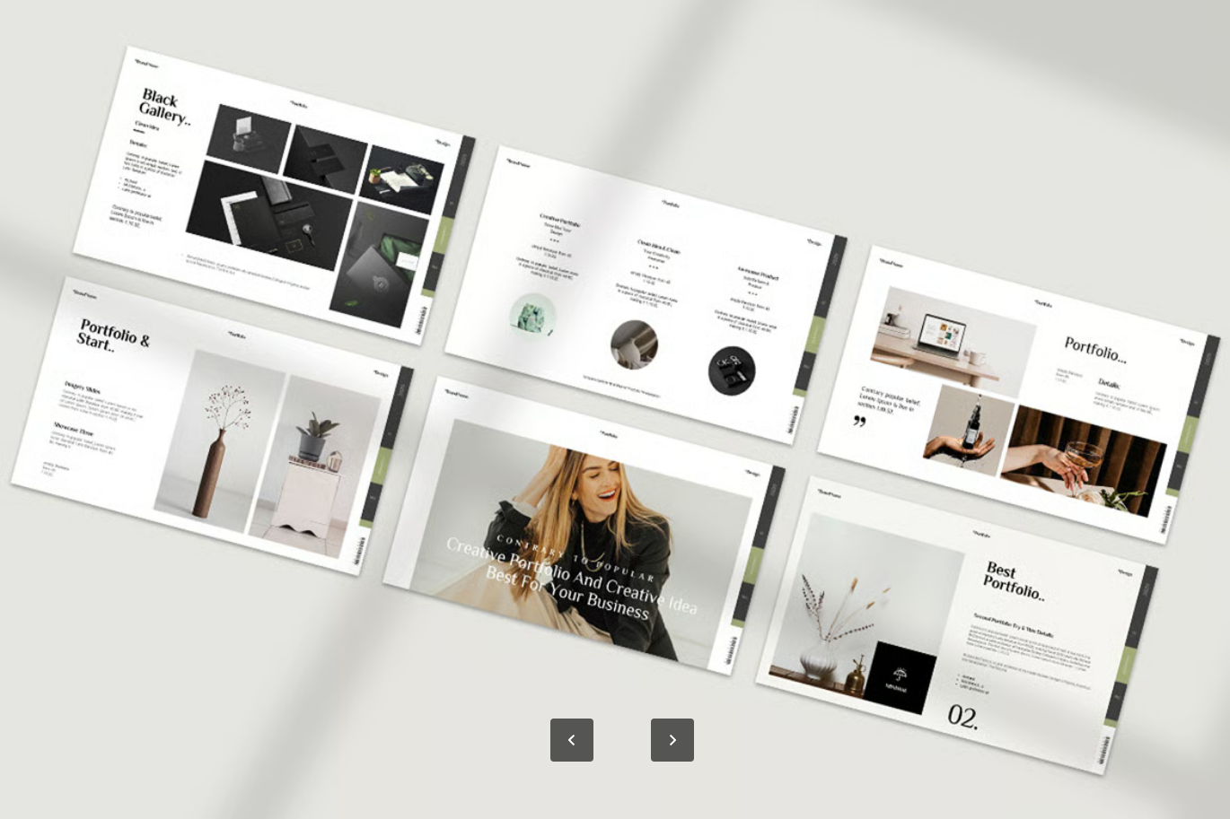 高端极简Keynote模板企业品牌设计作品集演示文稿20页可编辑Hawa Portfolio Keynote Presentation Template-果觅网