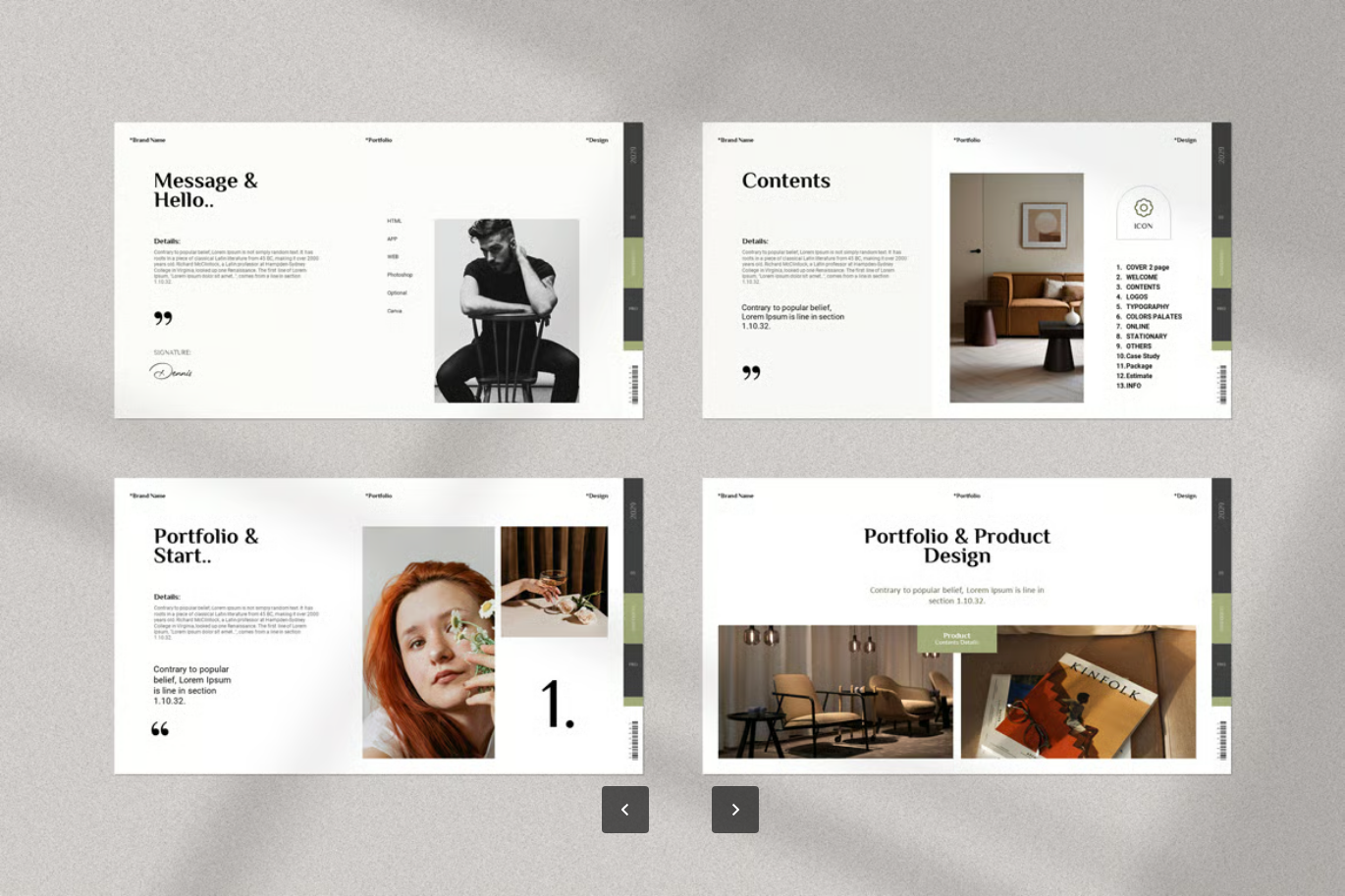 高端极简Keynote模板企业品牌设计作品集演示文稿20页可编辑Hawa Portfolio Keynote Presentation Template-果觅网
