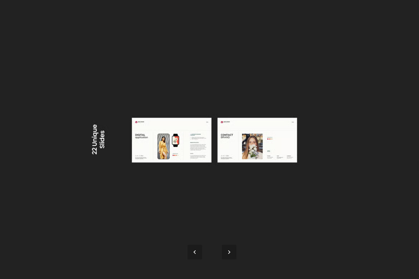 可编辑品牌设计PPT模板企业VI手册极简风商务演示方案Brand Guideline Presentation Template-果觅网
