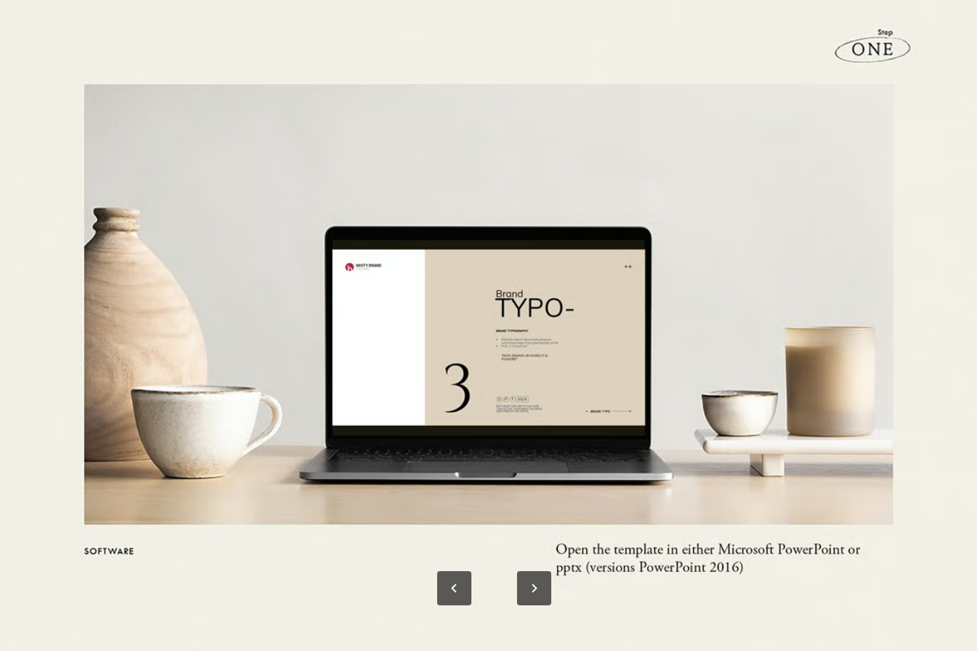 可编辑品牌设计PPT模板企业VI手册极简风商务演示方案Brand Guideline Presentation Template-果觅网