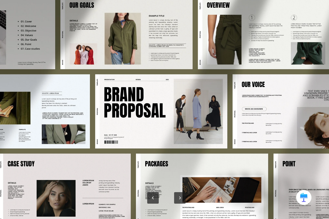 G7109 Keynote可编辑品牌提案PPT模板21页极简企业宣传设计Brand Proposal Presentation Template